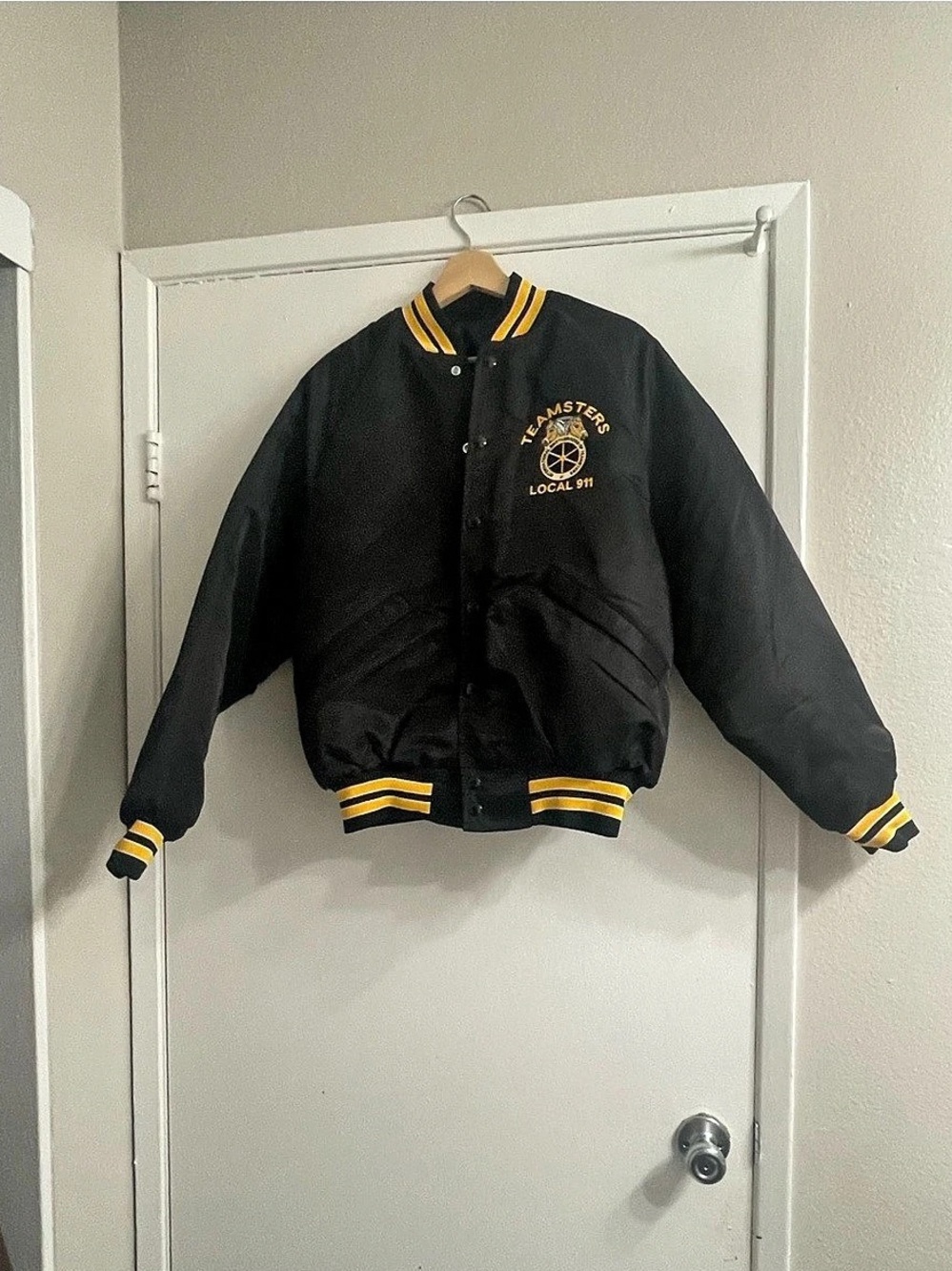 King Louie Teamsters Local 911 Union Bomber Jacket Medium